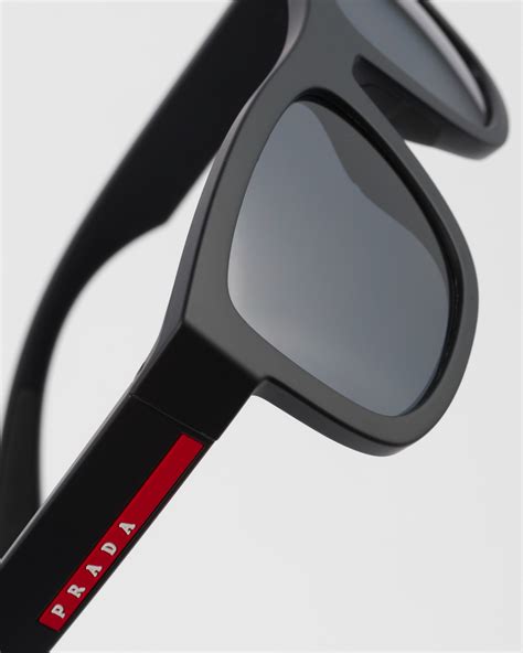 prada linea rossa sunglasses ps05rs|Lens: Black Prada Linea Rossa Sunglasses .